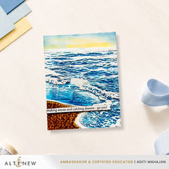 Embossing Folder Whispering Waves 3D Embossing Folder