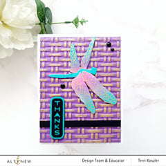 Embossing Folder Wicker Texture 3D Embossing Folder