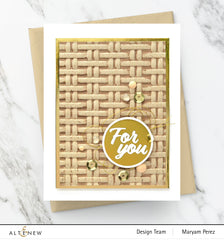 Embossing Folder Wicker Texture 3D Embossing Folder