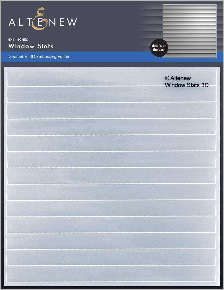 Embossing Folder Window Slats 3D Embossing Folder
