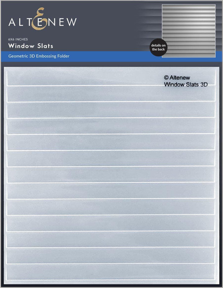 Embossing Folder Window Slats 3D Embossing Folder