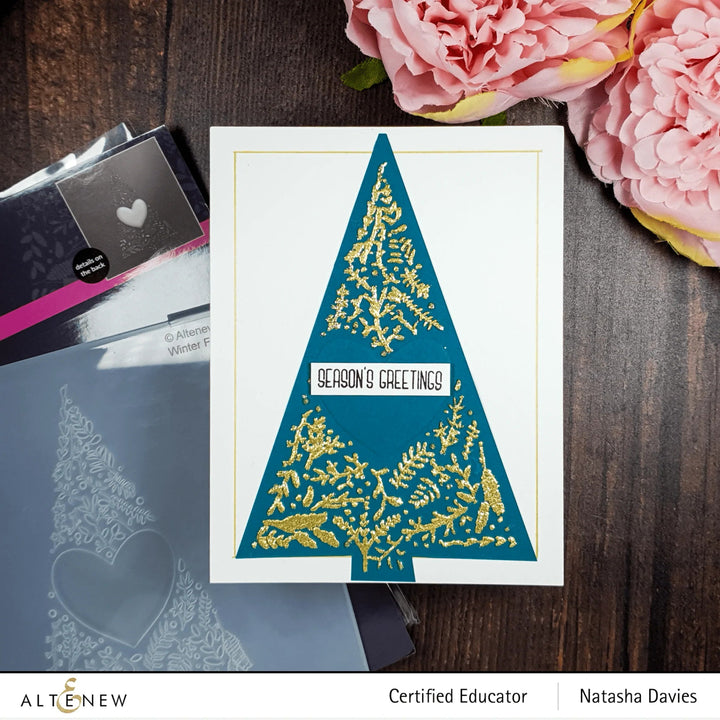 Embossing Folder Winter Foliage 3D Embossing Folder