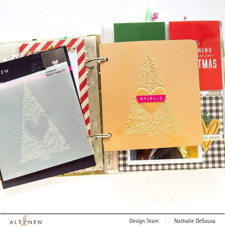 Embossing Folder Winter Foliage 3D Embossing Folder