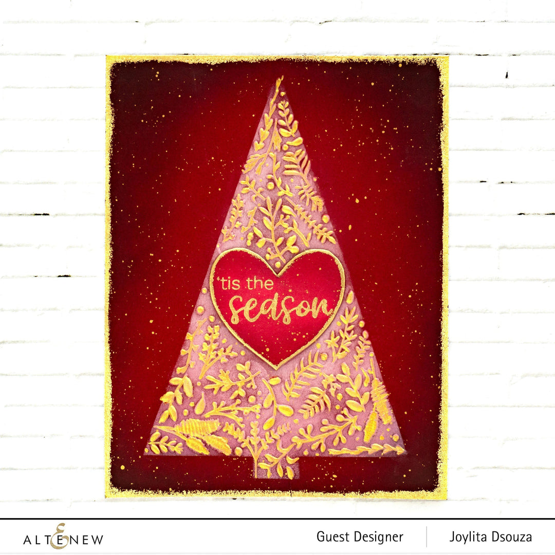 Embossing Folder Winter Foliage 3D Embossing Folder