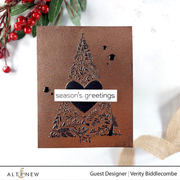 Embossing Folder Winter Foliage 3D Embossing Folder