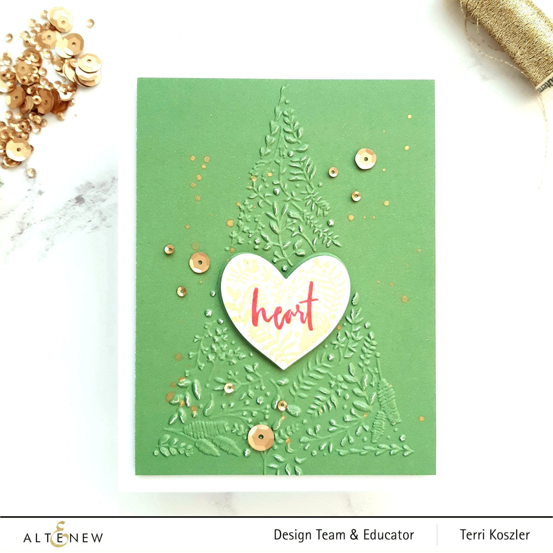 Embossing Folder Winter Foliage 3D Embossing Folder