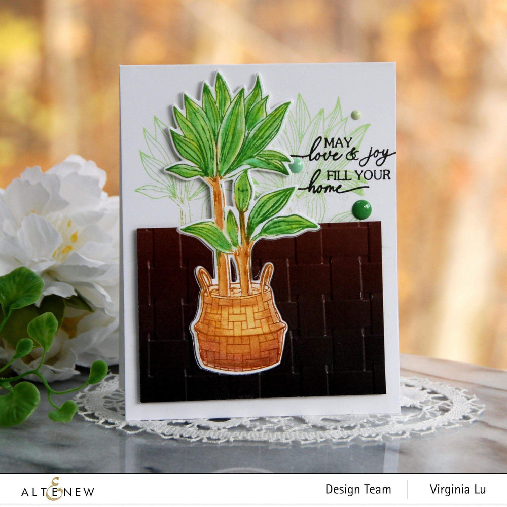 Embossing Folder Woven Basket 3D Embossing Folder