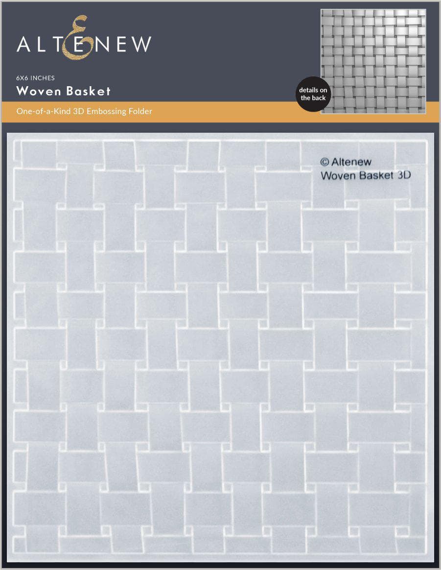 Embossing Folder Woven Basket 3D Embossing Folder