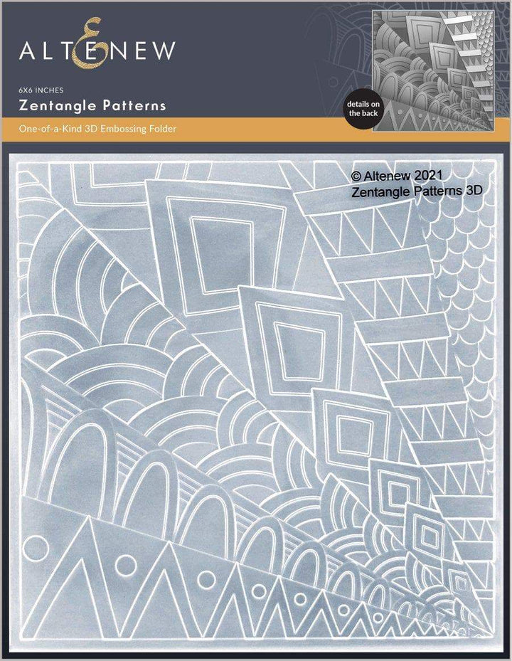 Embossing Folder Zentangle Patterns 3D Embossing Folder