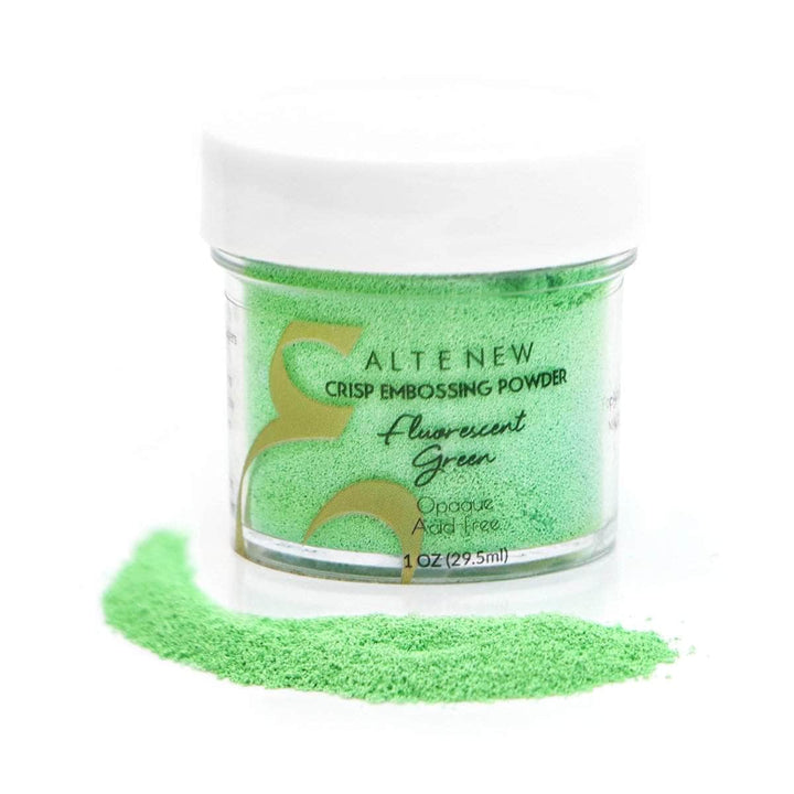 Embossing Powder Fluorescent Green Crisp Embossing Powder