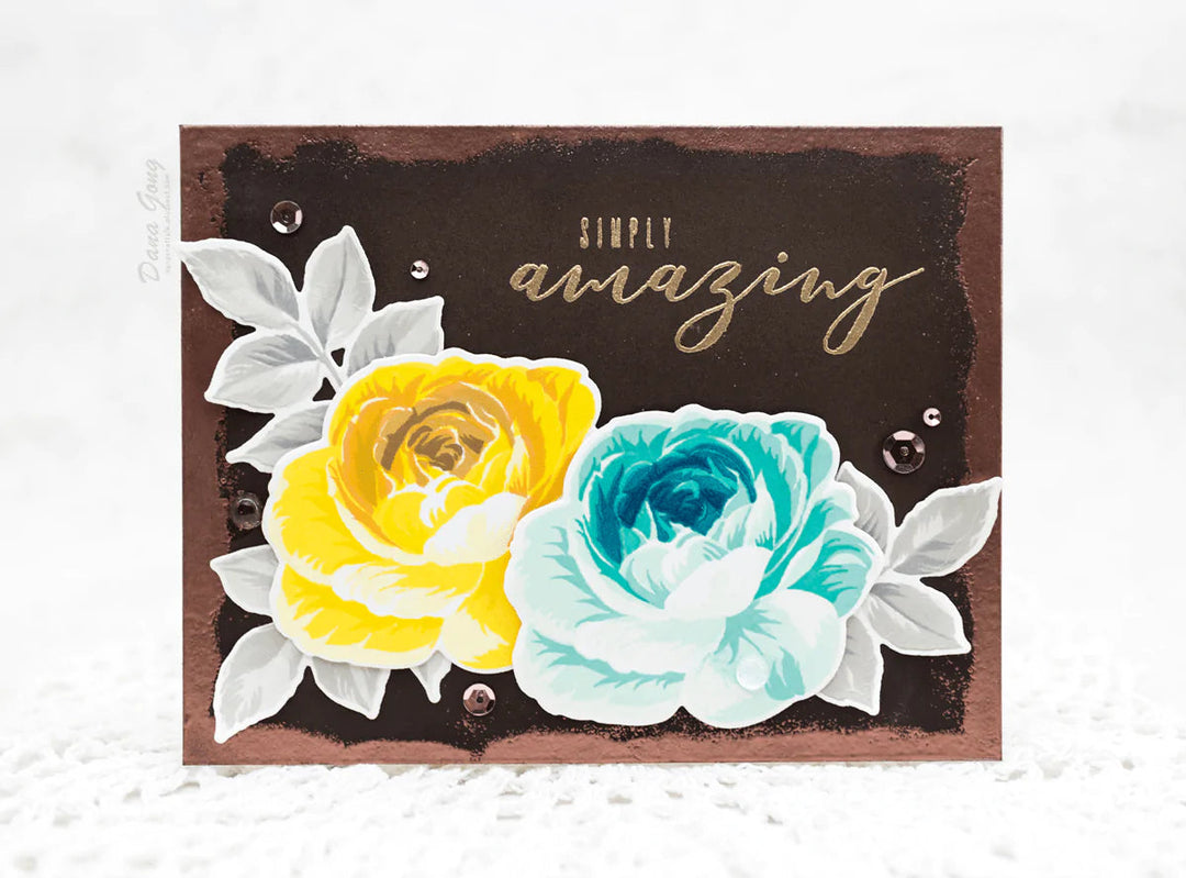 Embossing Powder Rose Gold Crisp Embossing Powder