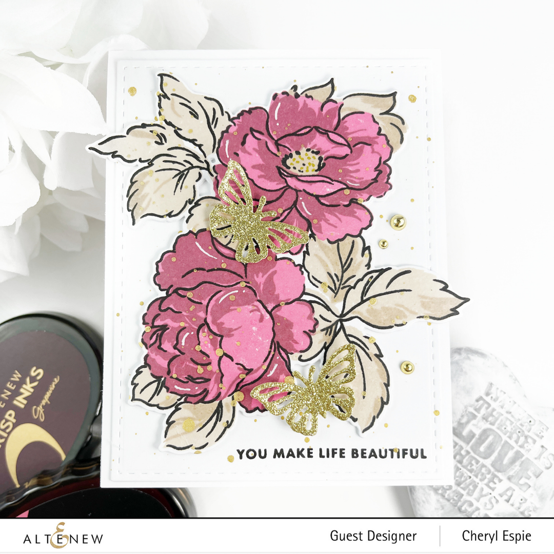 High Value Bundle Floral Layering Stamp & Ink Essentials Set
