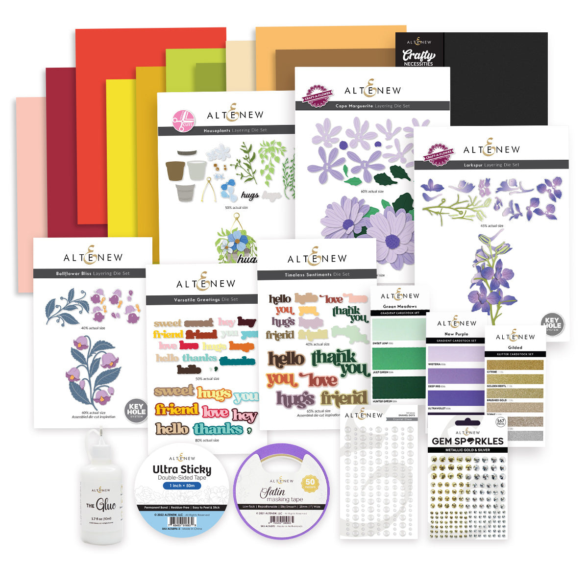 High Value Bundle Layering Dies & Cardstock Essentials Set
