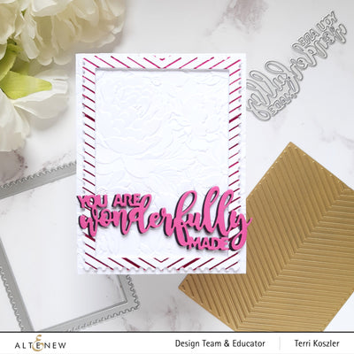 Hot Foil Plate Chevron Background Hot Foil Plate