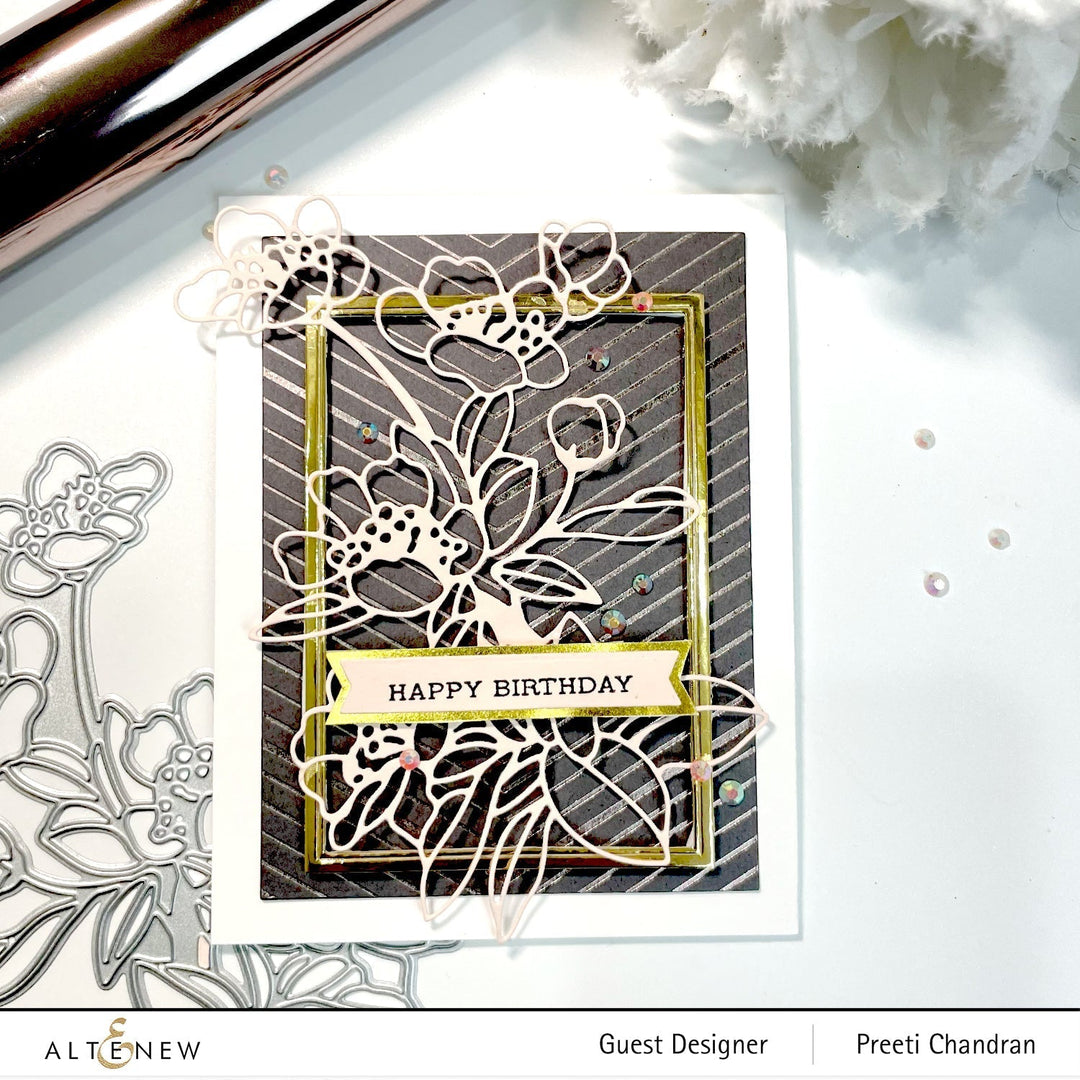 Hot Foil Plate Chevron Background Hot Foil Plate