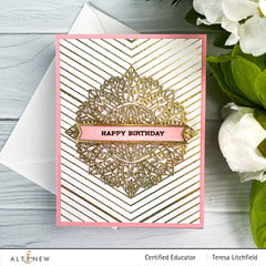 Hot Foil Plate Chevron Background Hot Foil Plate