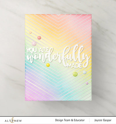 Hot Foil Plate Chevron Background Hot Foil Plate