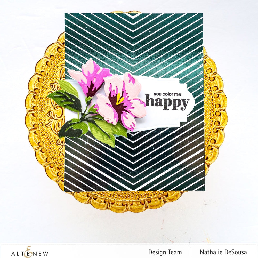 Hot Foil Plate Chevron Background Hot Foil Plate