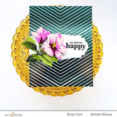 Hot Foil Plate Chevron Background Hot Foil Plate