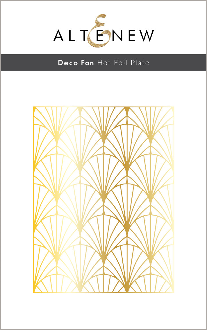 Hot Foil Plate Deco Fan Hot Foil Plate