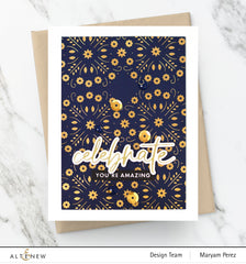 Hot Foil Plate Delicate Floral Motif Hot Foil Plate