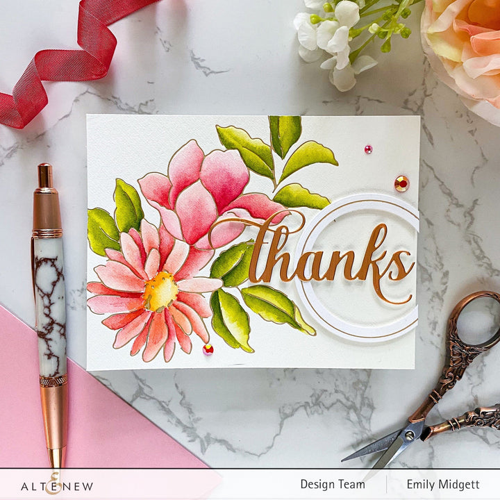 Hot Foil Plate & Die Bundle Fine Rings: Circles