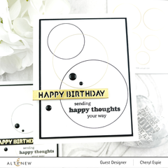 Hot Foil Plate & Die Bundle Fine Rings: Circles