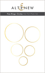 Hot Foil Plate & Die Bundle Fine Rings: Circles