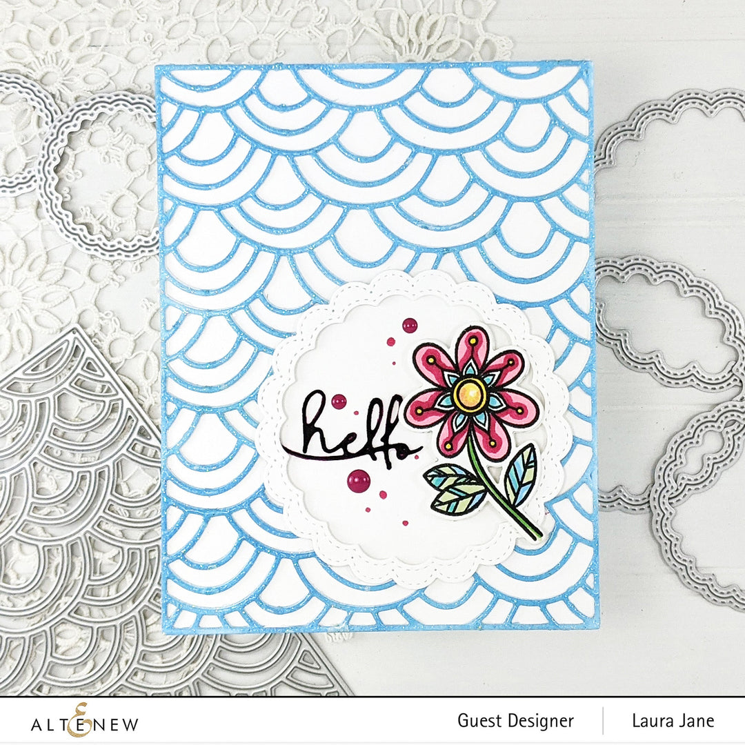 Hot Foil Plate & Die Bundle Scalloped Circles & Stitched Scalloped Circles