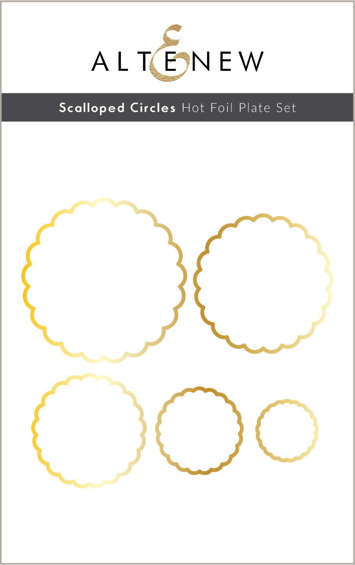Hot Foil Plate & Die Bundle Scalloped Circles & Stitched Scalloped Circles