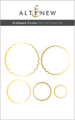 Hot Foil Plate & Die Bundle Scalloped Circles & Stitched Scalloped Circles