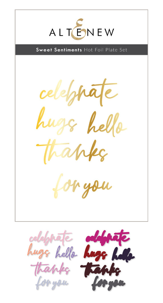 Hot Foil Plate & Die Bundle Sweet Sentiments