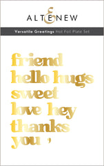 Hot Foil Plate & Die Bundle Versatile Greetings