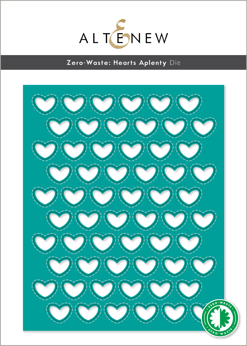 Hot Foil Plate & Die Bundle Zero-Waste: Hearts Aplenty