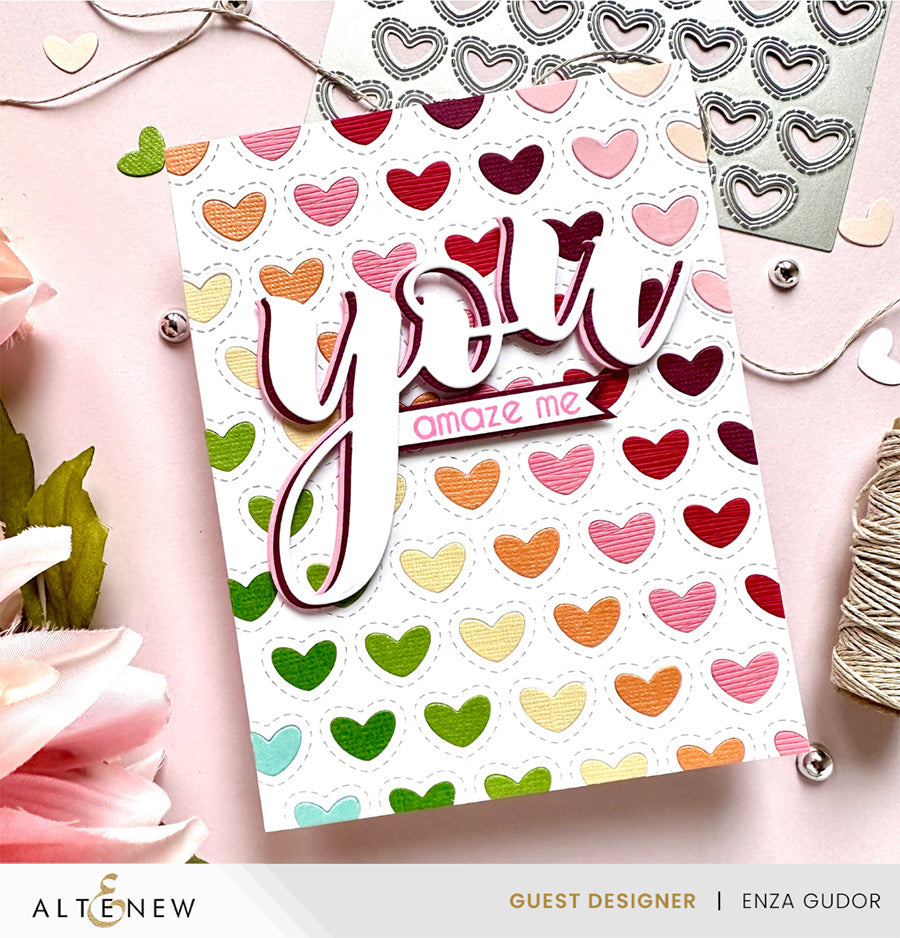 Hot Foil Plate & Die Bundle Zero-Waste: Hearts Aplenty