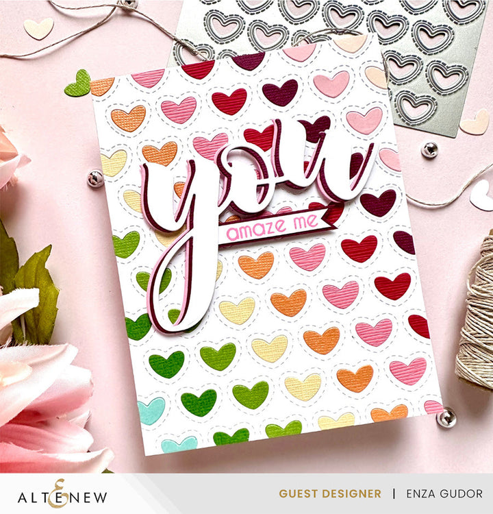 Hot Foil Plate & Die Bundle Zero-Waste: Hearts Aplenty