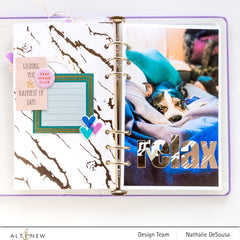 Hot Foil Plate Exquisite Marble Hot Foil Plate