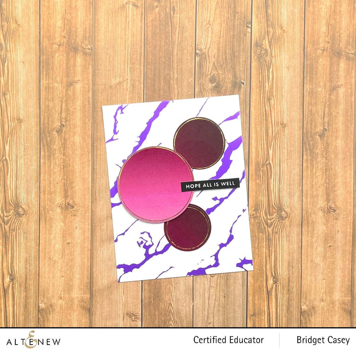 Hot Foil Plate Exquisite Marble Hot Foil Plate