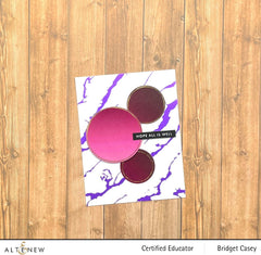Hot Foil Plate Exquisite Marble Hot Foil Plate