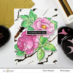 Hot Foil Plate Exquisite Marble Hot Foil Plate