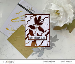 Hot Foil Plate Exquisite Marble Hot Foil Plate