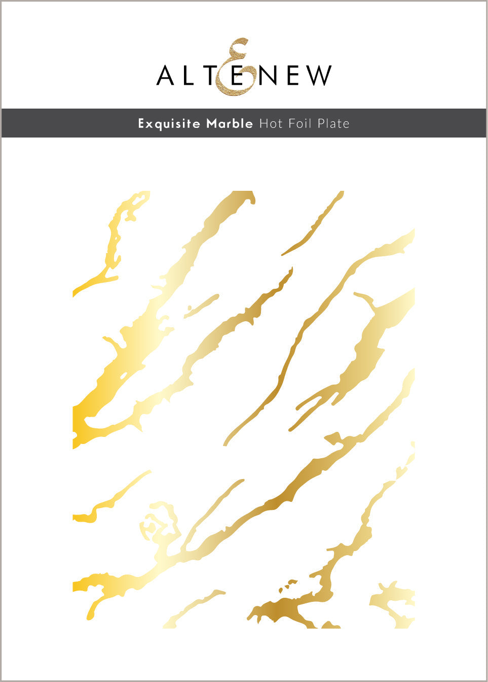 Hot Foil Plate Exquisite Marble Hot Foil Plate
