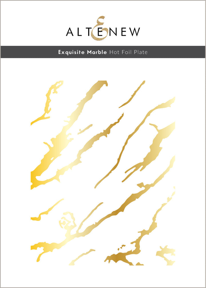 Hot Foil Plate Exquisite Marble Hot Foil Plate