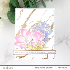 Hot Foil Plate Exquisite Marble Hot Foil Plate