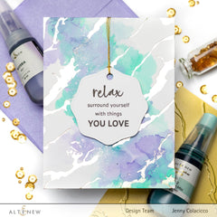 Hot Foil Plate Exquisite Marble Hot Foil Plate