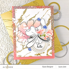 Hot Foil Plate Exquisite Marble Hot Foil Plate