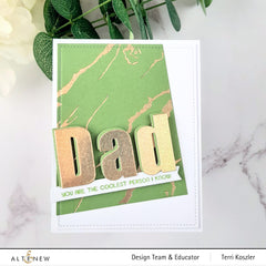 Hot Foil Plate Exquisite Marble Hot Foil Plate