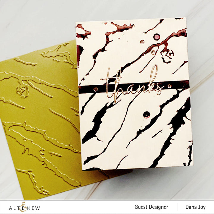 Hot Foil Plate Exquisite Marble Hot Foil Plate