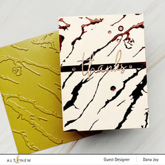 Hot Foil Plate Exquisite Marble Hot Foil Plate