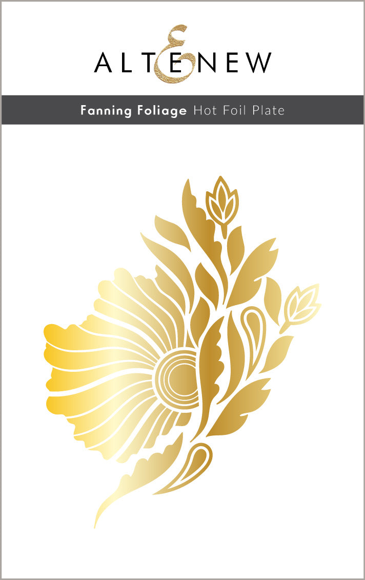 Hot Foil Plate Fanning Foliage Hot Foil Plate